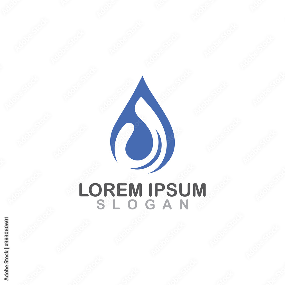 Water drop logo design element vector illustration icon droplet energy nature Water drop logo design element vector illustration icon droplet energy nature
