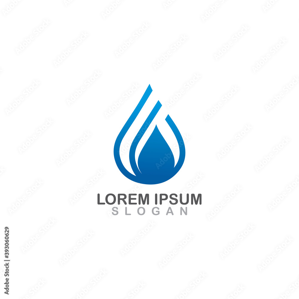 Water drop logo design element vector illustration icon droplet energy nature Water drop logo design element vector illustration icon droplet energy nature
