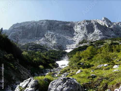 Mountain hiking tour to mountain Guffert in Tyrol, Austria © BirgitKorber