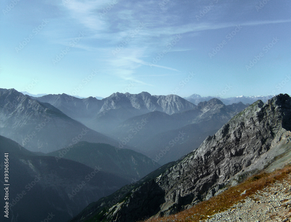 Mittenwald via ferrata in Bavarian Alps, Germany