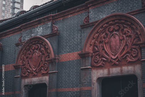 Canvas Print The detail of architecture in Xintiandi, the landmark in Shanghai, China