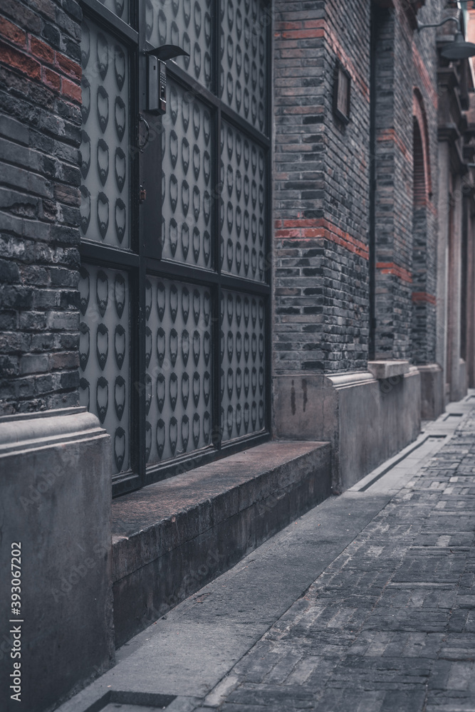 The detail of architecture in Xintiandi, the landmark in Shanghai, China. The detail of architecture in Xintiandi, the landmark in Shanghai, China.