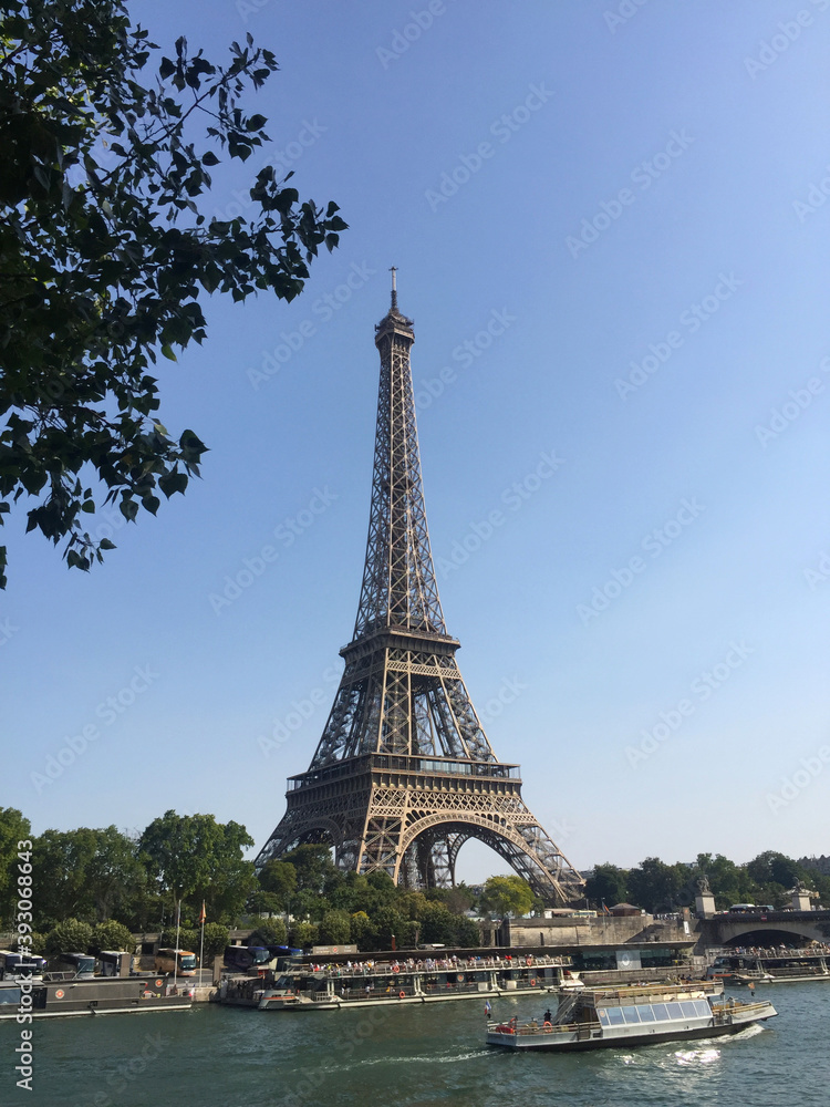 Eiffel Tower, symbol of Paris, France