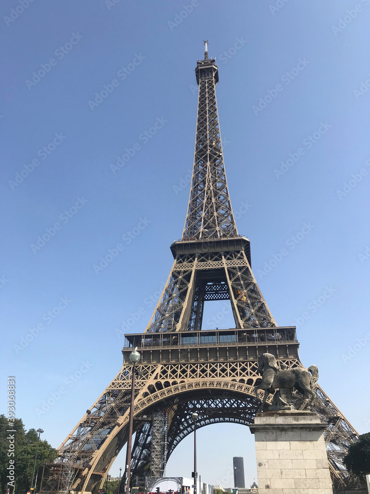 Eiffel Tower, symbol of Paris, France