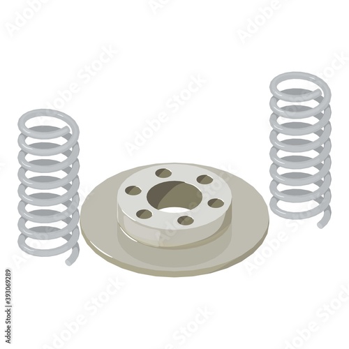 Vehicle maintenance icon. Isometric illustration of vehicle maintenance vector icon for web