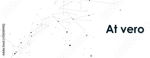 Connect dots background. Biology  science background. Technology concept. Low polygon design element