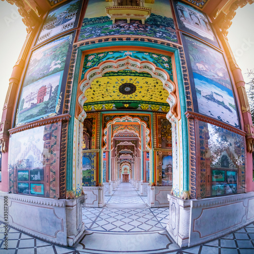 Patrika gate. The ninth gate of Jaipur locate at Jawahar Circle, Jaipur, Rajasthan, India. photo