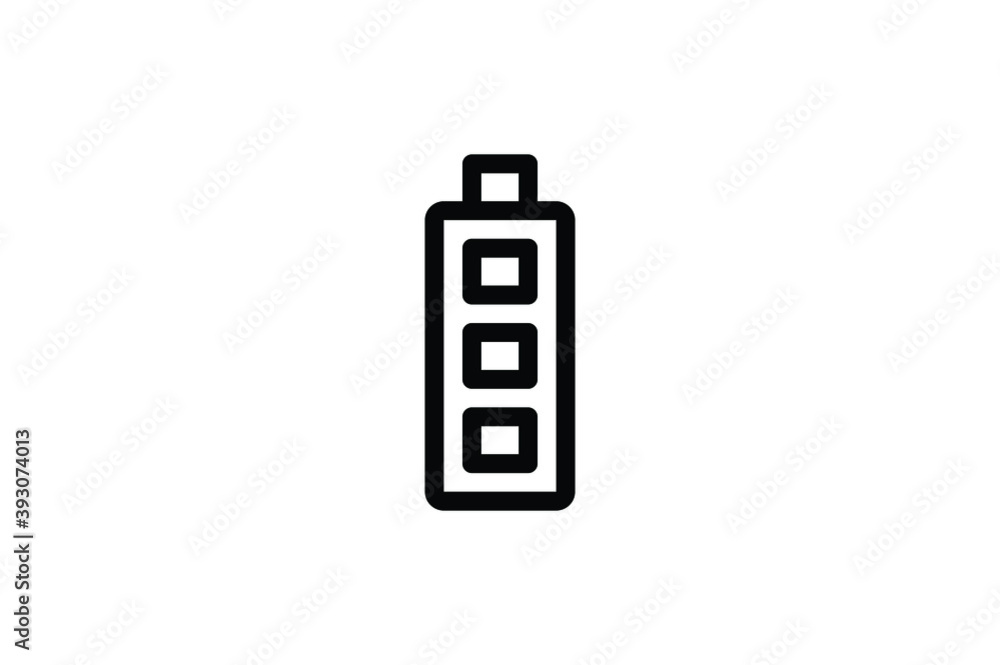 Electrician Outline Icon - Switch Box Electrician Outline Icon - Switch Box