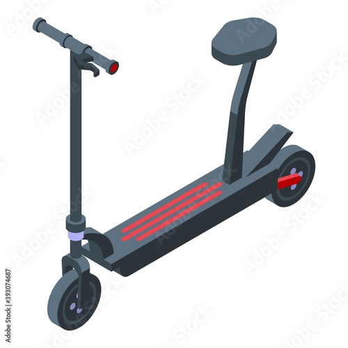 Balance electric scooter icon. Isometric of balance electric scooter vector icon for web design isolated on white background