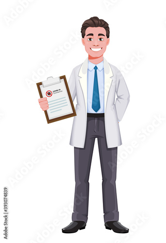 Handsome cheerful male doctor