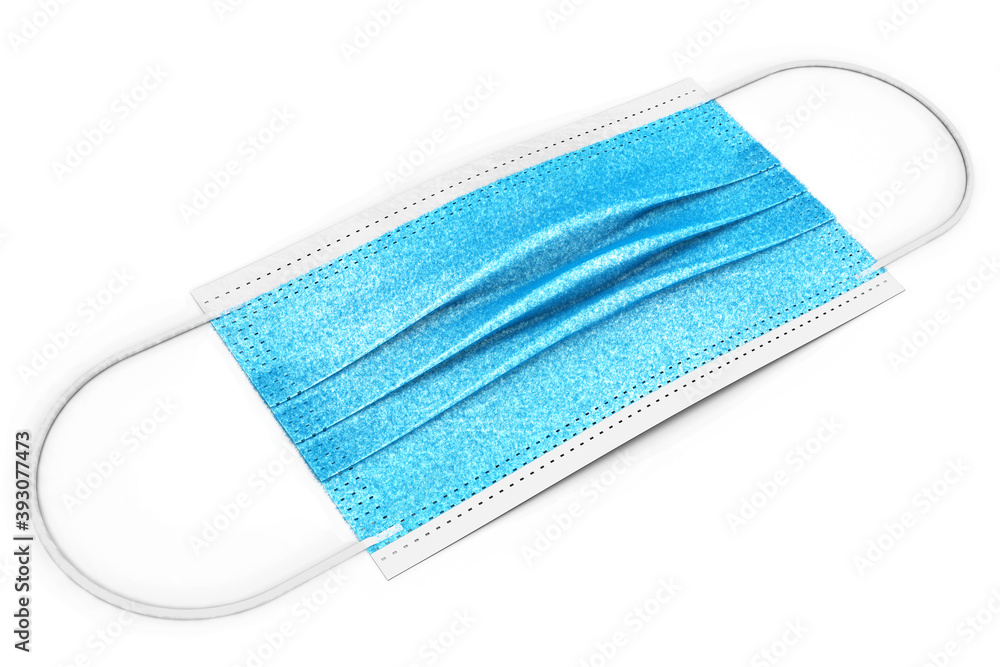 Fototapeta premium Surgical masks to prevent corona COVID-19 infection, isolated on white background, 3D rendering