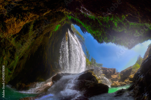 Konya Hadim is also located on the Göksu river. It is known as Yerköprü waterfall or Hadim Göksu waterfall. photo