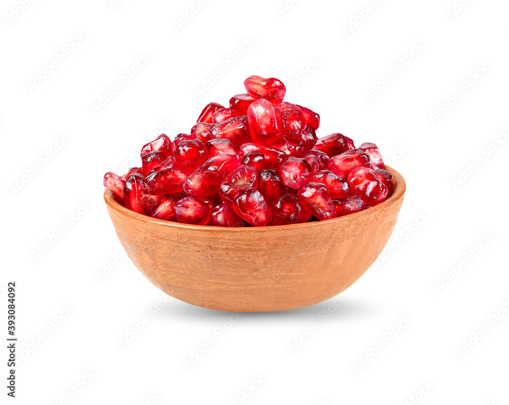 Pomegranate fruit isolated on white background Pomegranate fruit isolated on white background