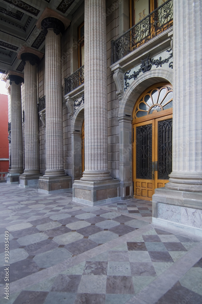 Obraz premium Historic town of Guanajuato, Teatro Juarez, Province of Guanajuato, Mexico, UNESCO World Heritage Site