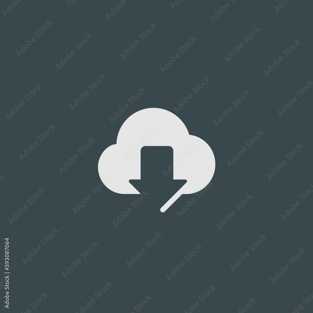 Cloud Download - Tile Icon Cloud Download - Tile Icon