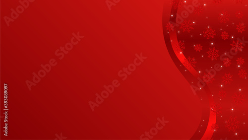 red background with star and snowflake