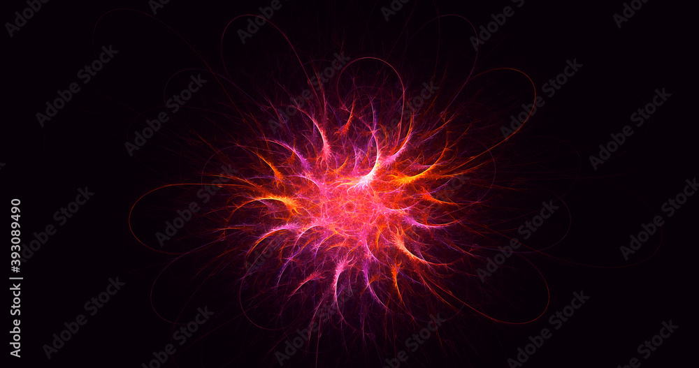 3D rendering abstract multicolor fractal light background 3D rendering abstract multicolor fractal light background