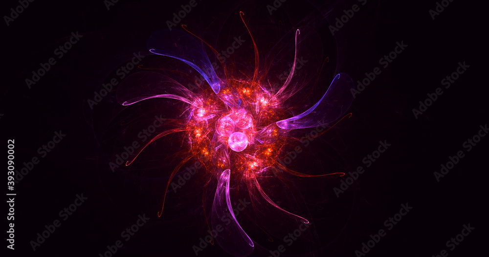 3D rendering abstract multicolor fractal light background 3D rendering abstract multicolor fractal light background