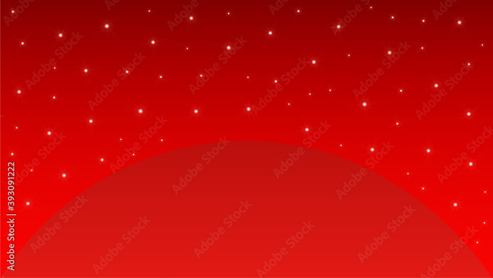 red background with star light