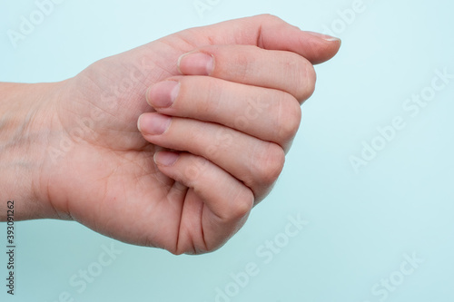 Принти на полотні Concept for natural nails, raw nails