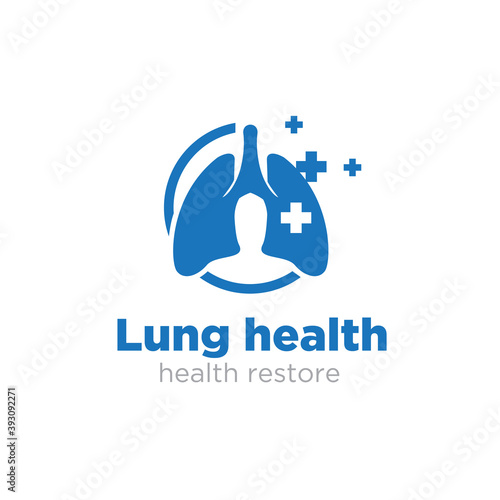 lung restore logo designs simple modern for medical service