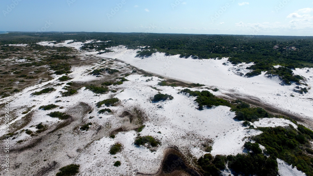 mata de sao joao, bahia / brazil octuber 2, 2020 Aerial view of