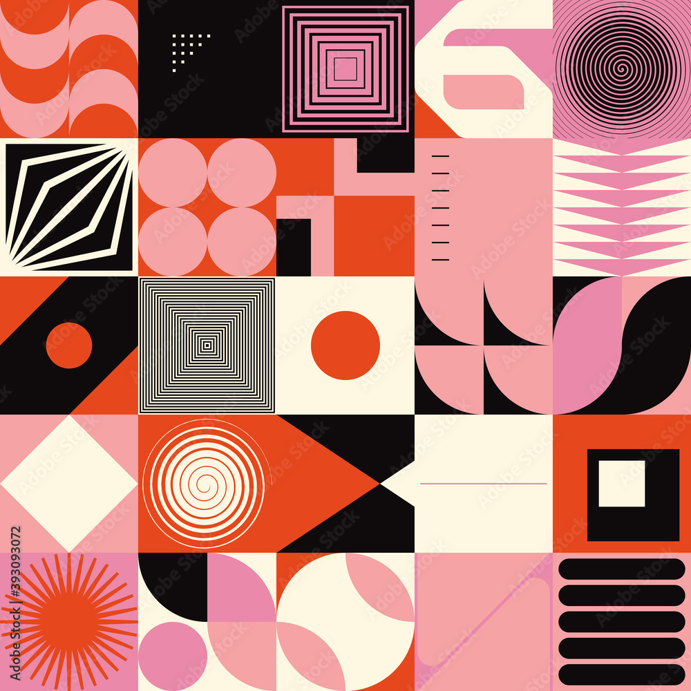 Obraz premium Scandinavian Artwork Vector Pattern Design
