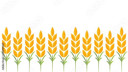 Wheat pattern wallpaper. oat symbol. free space for text.