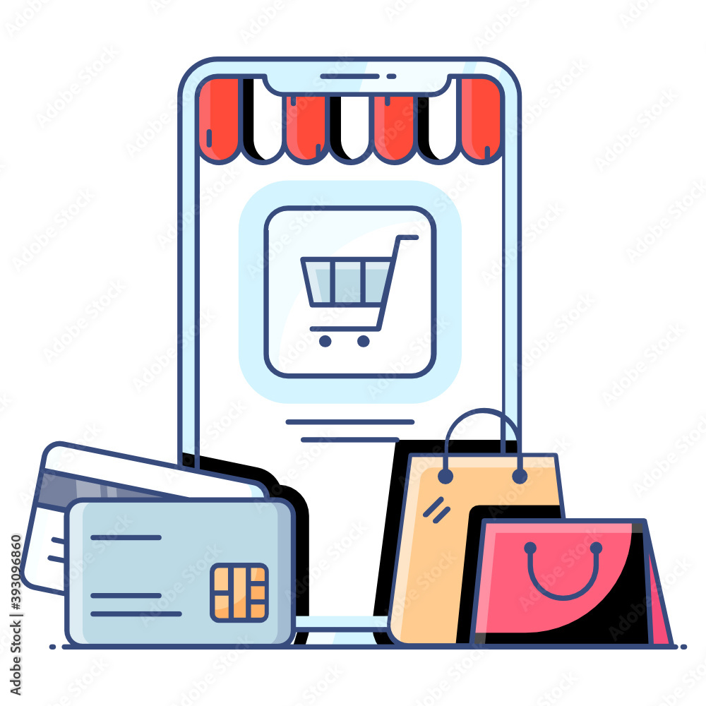 Bank card with mobile phone denoting concept of secure card payment method icon
Bank card with mobile phone denoting concept of secure card payment method icon