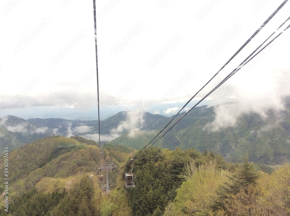 Fujimidai plateau seen from the ropeway