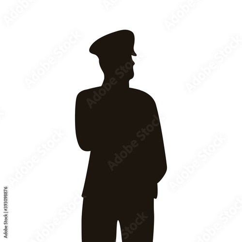 military officer turkey silhouette icon