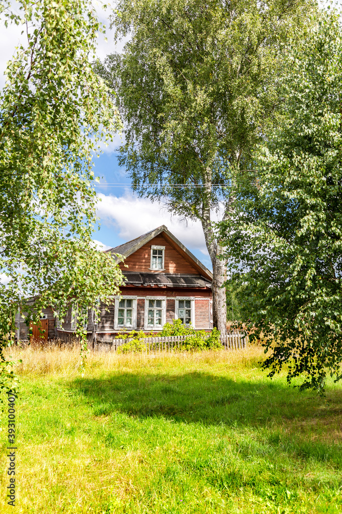 Old rural wooden house in abandoned russian village Old rural wooden house in abandoned russian village