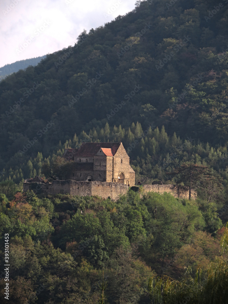 Fortified church in the mountains