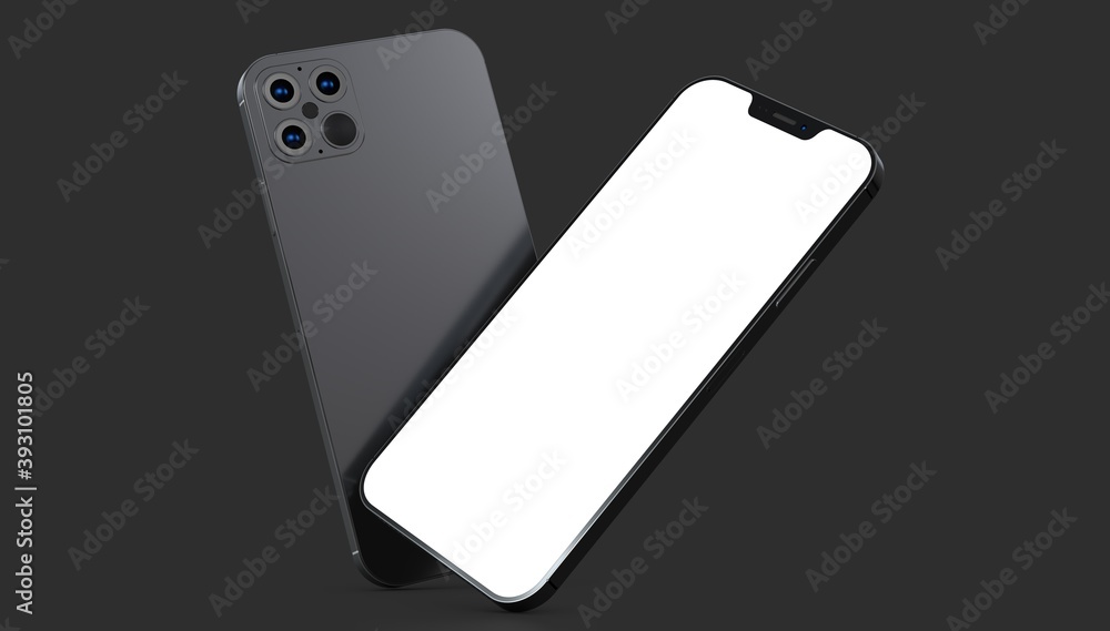 a digital smartphone device mobile phone 3d isolated a digital smartphone device mobile phone 3d isolated