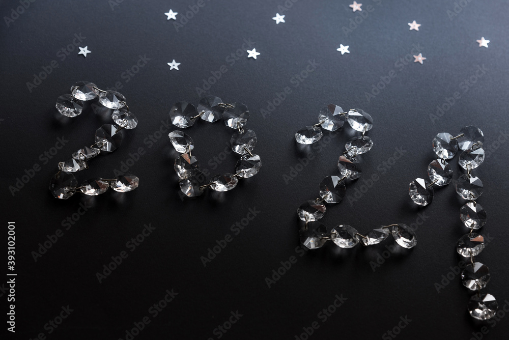 Luxury 2021 Happy New Year elegant design