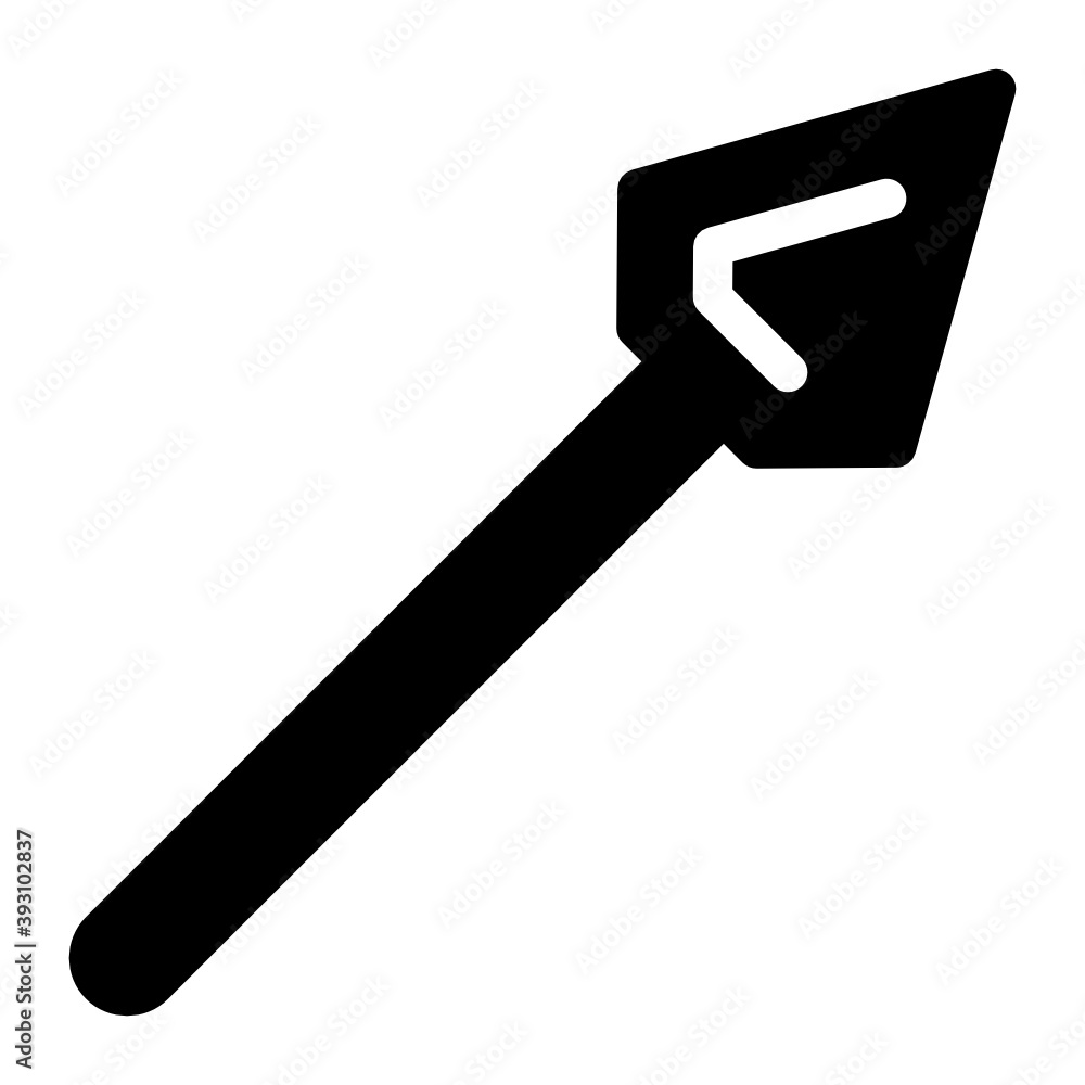 
A maxican hunting arrow, filled vector 
