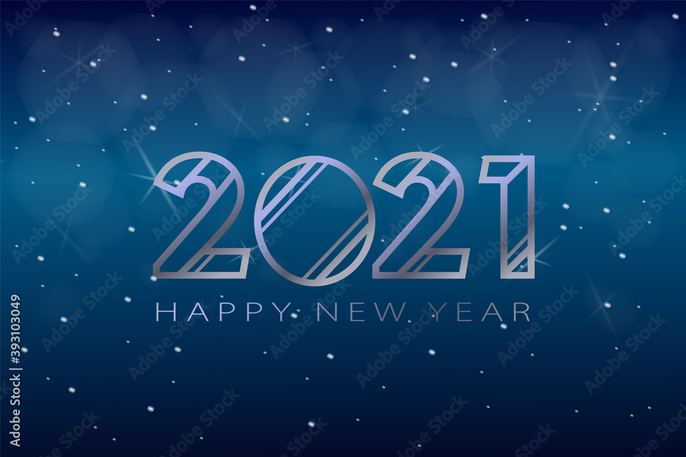Naklejka premium Happy new year 2021 metal background. Suitable for banner, greeting card, invitation on event.