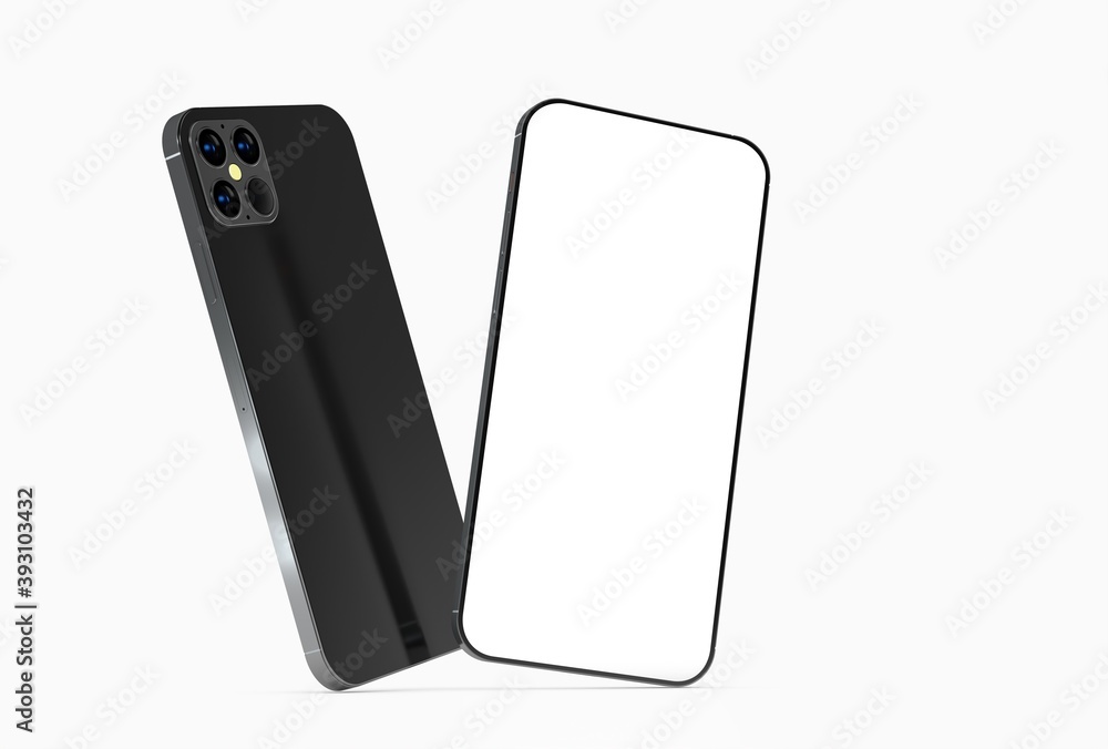 a digital smartphone device mobile phone 3d isolated a digital smartphone device mobile phone 3d isolated