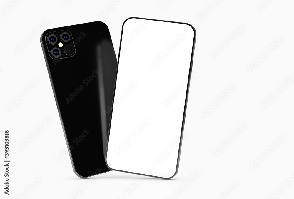 a digital smartphone device mobile phone 3d isolated a digital smartphone device mobile phone 3d isolated