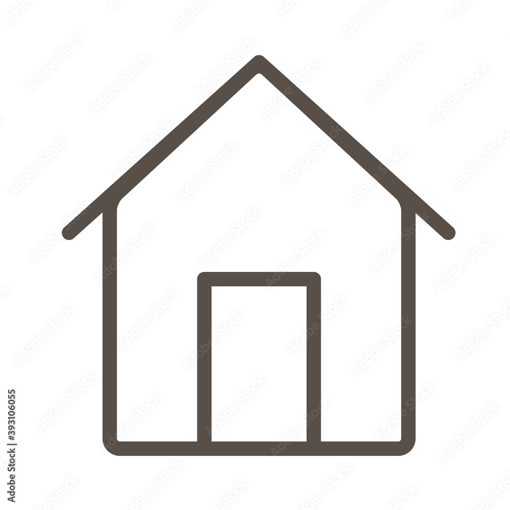 house facade line style icon house facade line style icon