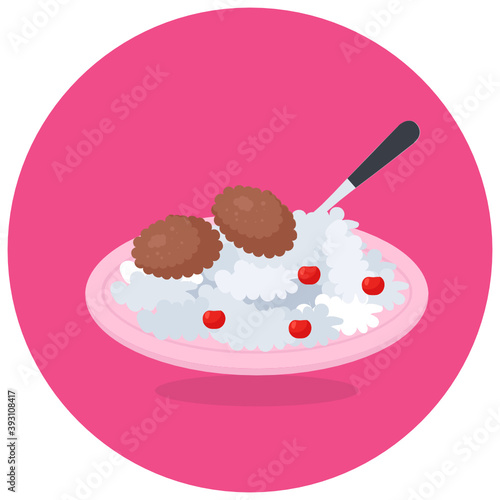 
Chinese cuisine vector in editable style 
