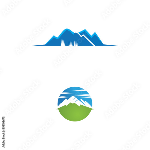 Mountain icon Logo Template Vector illustration design