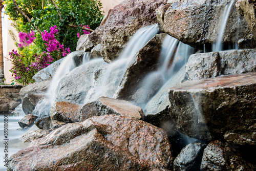 waterfall on the rocks