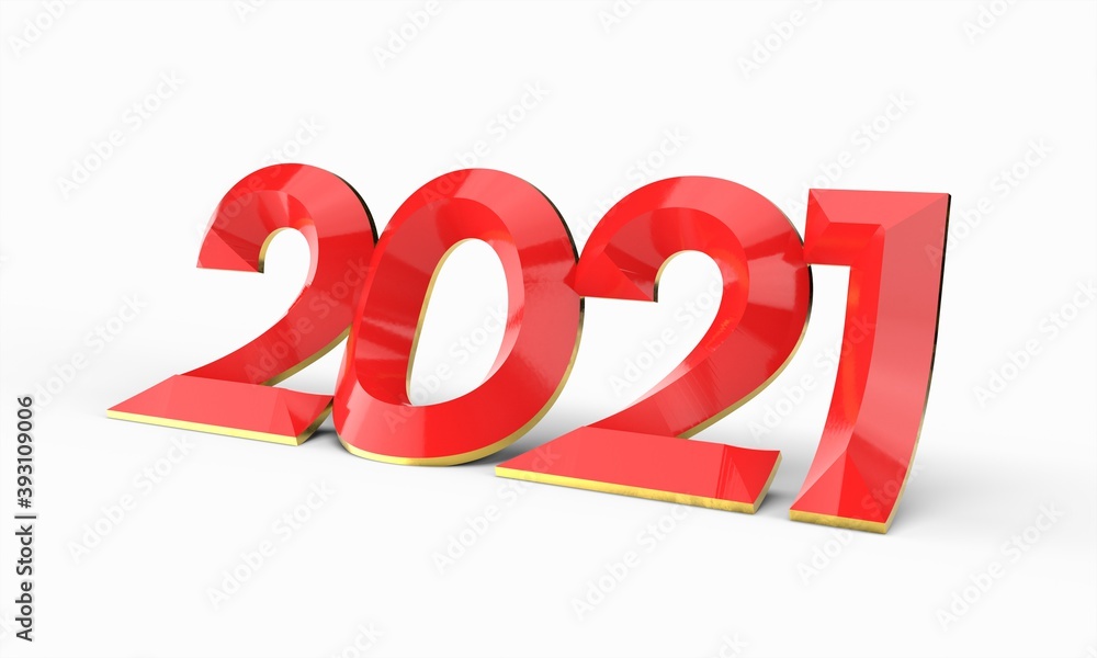new year 2021 business 3d number new year 2021 business 3d number