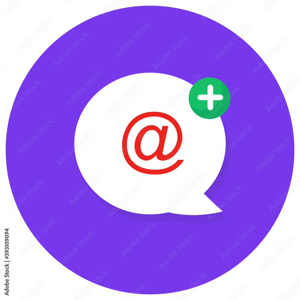A colorful flat icon design of email communication
A colorful flat icon design of email communication