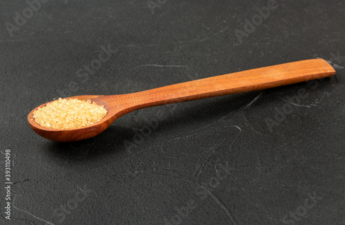 Brown sugar in spoon