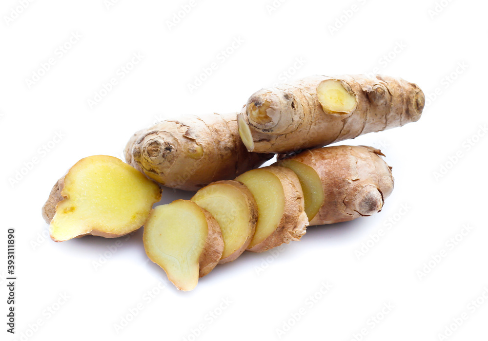 ginger on white background ginger on white background