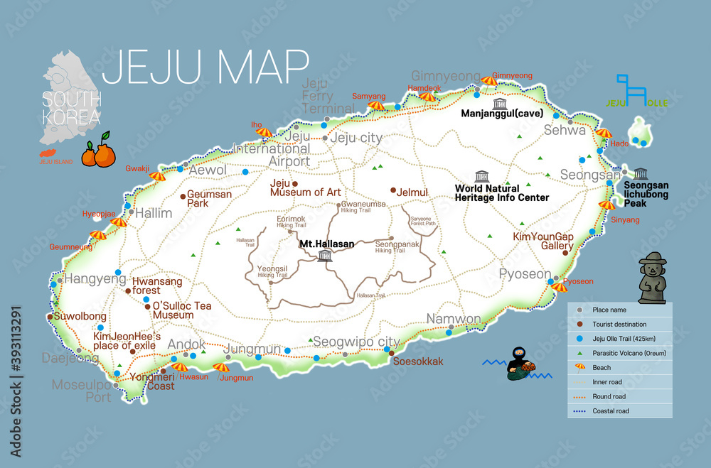 What map to use in Jeju?