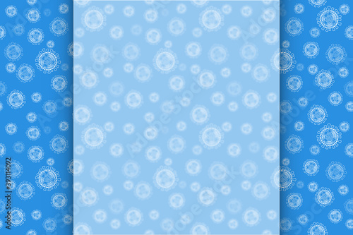 Coronavirus infection covid-19, medicine - background for inscriptions, text and lettering. White blurred frosted glass effect