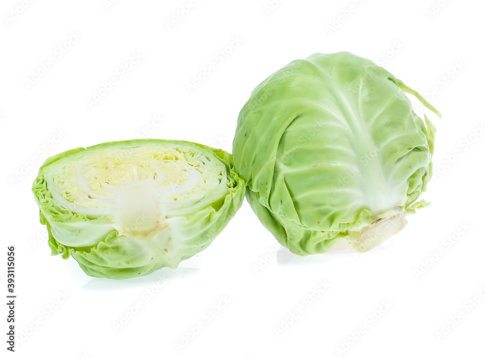 cabbage on white background cabbage on white background